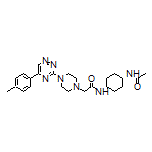 N-(trans-4-Acetamidocyclohexyl)-2-[4-[5-(p-tolyl)-1,2,4-triazin-3-yl]-1-piperazinyl]acetamide