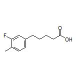 5-(3-Fluoro-4-methylphenyl)pentanoic Acid