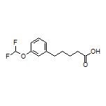 5-[3-(Difluoromethoxy)phenyl]pentanoic Acid
