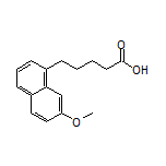 5-(7-Methoxy-1-naphthyl)pentanoic Acid