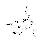 1-Methyl-4-[(ethoxycarbonylamino)(ethylthio)methyleneamino]indole