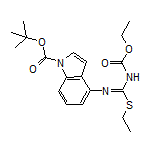 N-[2-(1-Boc-4-indolyl)-1-ethylthio-2-azavinyl]ethoxycarboxamide