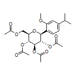 2-(Acetoxymethyl)-6-(4-isopropyl-2-methoxyphenyl)tetrahydro-2H-pyran-3,4,5-triyl (2R,3R,4R,5S,6S)-Triacetate