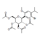 2-(Acetoxymethyl)-6-(5-bromo-4-isopropyl-2-methoxyphenyl)tetrahydro-2H-pyran-3,4,5-triyl (2R,3R,4R,5S,6S)-Triacetate
