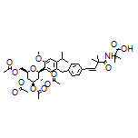 2-[4-[4-[2-Isopropyl-4-methoxy-5-[(2S,3S,4R,5R,6R)-3,4,5-triacetoxy-6-(acetoxymethyl)tetrahydro-2H-pyran-2-yl]benzyl]phenyl]-2,2-dimethylbut-3-enamido]-2-methylpropanoic Acid