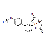 4-Methyl-2,6-dioxo-8-[4’-(trifluoromethoxy)-3-biphenylyl]hexahydro-[1,3,2]oxazaborolo[2,3-b][1,3,2]oxazaborol-4-ium-8-uide