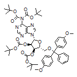 (2R,3R,4R,5R)-2-[[Bis(4-methoxyphenyl)(phenyl)methoxy]methyl]-5-[6-(Di-Boc-amino)-9H-purin-9-yl]tetrahydrofuran-3,4-diyl Di-tert-butyl Dicarbonate