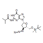 N-[9-[(2R,4S,5S)-4-Azido-5-[[(tert-butyldimethylsilyl)oxy]methyl]tetrahydrofuran-2-yl]-6-oxo-6,9-dihydro-1H-purin-2-yl]isobutyramide