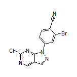 2-Bromo-4-(6-chloro-1H-pyrazolo[3,4-d]pyrimidin-1-yl)benzonitrile