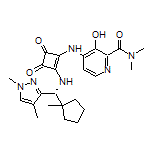 (R)-4-[[2-[[(1,4-Dimethyl-3-pyrazolyl)(1-methylcyclopentyl)methyl]amino]-3,4-dioxo-1-cyclobuten-1-yl]amino]-3-hydroxy-N,N-dimethylpyridine-2-carboxamide