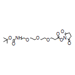 2,5-Dioxo-1-pyrrolidinyl 3-[2-[2-[2-(Boc-amino)ethoxy]ethoxy]ethoxy]propanoate