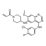 1-[4-[[4-[(3-Chloro-4-fluorophenyl)amino]-7-methoxy-6-quinazolinyl]amino]-1-piperidyl]-2-propen-1-one
