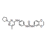 1-(2,3-Dihydrobenzo[b][1,4]dioxin-6-yl)-3-[4-[[6-methyl-2-(pyrrolidin-1-yl)pyrimidin-4-yl]amino]phenyl]urea