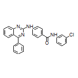N-(3-Chlorophenyl)-4-[(4-phenyl-2-quinazolyl)amino]benzamide