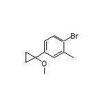 1-Bromo-4-(1-methoxycyclopropyl)-2-methylbenzene