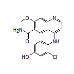 4-[(2-Chloro-4-hydroxyphenyl)amino]-7-methoxyquinoline-6-carboxamide
