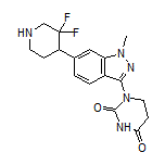 1-[6-(3,3-Difluoro-4-piperidyl)-1-methyl-3-indazolyl]dihydropyrimidine-2,4(1H,3H)-dione