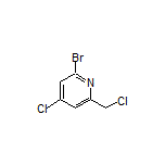 2-Bromo-4-chloro-6-(chloromethyl)pyridine