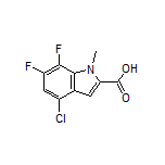 4-Chloro-6,7-difluoro-1-methylindole-2-carboxylic Acid