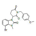 3-(4-Bromo-3-methyl-2-oxo-2,3-dihydro-1-benzimidazolyl)-1-(4-methoxybenzyl)piperidine-2,6-dione