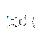 5,6-Difluoro-1,4-dimethylindole-2-carboxylic Acid