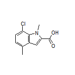 7-Chloro-1,4-dimethylindole-2-carboxylic Acid