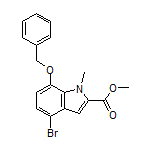 Methyl 7-(Benzyloxy)-4-bromo-1-methylindole-2-carboxylate