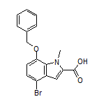 7-(Benzyloxy)-4-bromo-1-methylindole-2-carboxylic Acid