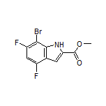 Methyl 7-Bromo-4,6-difluoroindole-2-carboxylate
