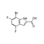 7-Bromo-4,6-difluoroindole-2-carboxylic Acid