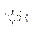 Methyl 7-Bromo-4,6-difluoro-1-methylindole-2-carboxylate