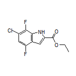 Ethyl 6-Chloro-4,7-difluoroindole-2-carboxylate