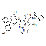 (2S,3R,4S)-2-(6-Benzamido-9H-purin-9-yl)-4-[bis(4-methoxyphenyl)(phenyl)methoxy]-3-tetrahydrofuryl (2-Cyanoethyl) Diisopropylphosphoramidite
