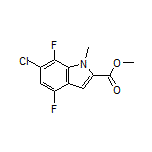 Methyl 6-Chloro-4,7-difluoro-1-methylindole-2-carboxylate