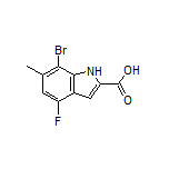 7-Bromo-4-fluoro-6-methylindole-2-carboxylic Acid