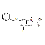 6-(Benzyloxy)-4-fluoro-1-methylindole-2-carboxylic Acid