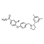 (S)-4-[4-[[2-(3,5-Dimethylphenyl)-1-pyrrolidinyl]methyl]phenoxy]-3-fluorobenzamide