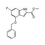 Methyl 4-(Benzyloxy)-6-fluoroindole-2-carboxylate