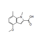 4-Methoxy-1,7-dimethylindole-2-carboxylic Acid