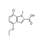7-Chloro-4-ethoxy-1-methylindole-2-carboxylic Acid