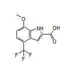 7-Methoxy-4-(trifluoromethyl)indole-2-carboxylic Acid