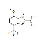 Methyl 7-Methoxy-1-methyl-4-(trifluoromethyl)indole-2-carboxylate