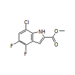 Methyl 7-Chloro-4,5-difluoroindole-2-carboxylate