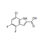 7-Chloro-4,5-difluoroindole-2-carboxylic Acid