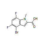 4-Bromo-5,7-difluoro-1-methylindole-2-carboxylic Acid