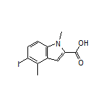 5-Iodo-1,4-dimethylindole-2-carboxylic Acid