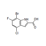 7-Bromo-4-chloro-6-fluoroindole-2-carboxylic Acid