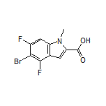 5-Bromo-4,6-difluoro-1-methylindole-2-carboxylic Acid