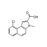 9-Chloro-3-methyl-3H-benzo[e]indole-2-carboxylic Acid