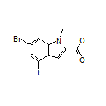 Methyl 6-Bromo-4-iodo-1-methylindole-2-carboxylate